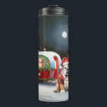 Winter Bulldog Caravan Christmas Adventure  Thermal Tumbler<br><div class="desc">Embrace the magic of a snowy winter night as a caravan glides gracefully through the moonlit landscape. The serene beauty of the glistening snow and the enchanting glow of the moon create a captivating scene,  promising an unforgettable Christmas adventure filled with warmth,  joy,  and cherished memories.</div>
