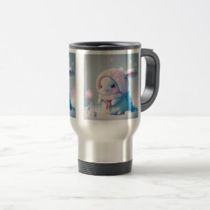Winter Bunny Travel/Commuter Mug, 15 oz Travel Mug