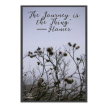 Winter Burdock Fog Frost by Linandara Poster