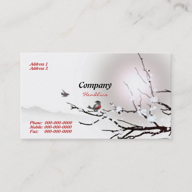 Winter Business Card (Front)