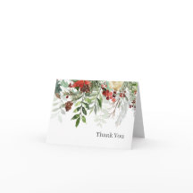 Winter Business Customer Charity Thank You Card
