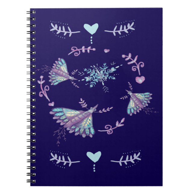 winter butterfly notebook (Front)