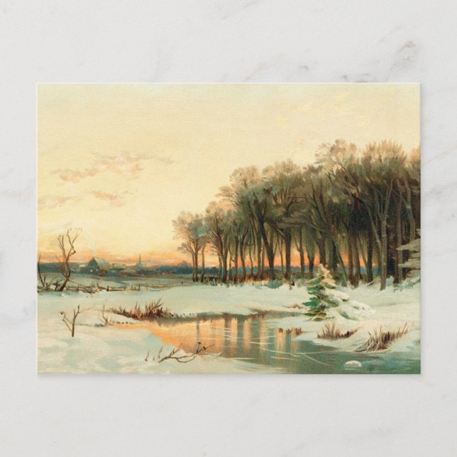 Winter by Alfred Thompson Bricher Postcard (Front)