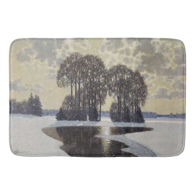 Winter (by Vilhelms Purvitis) Bath Mat (Front)