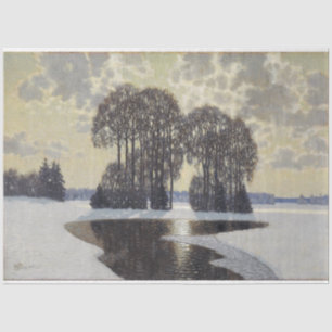 Winter (by Vilhelms Purvitis) Tissue Paper