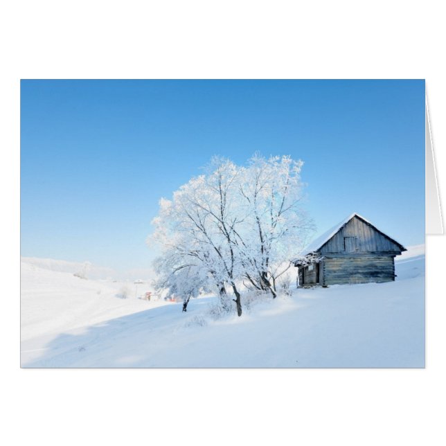Winter Cabin Landscape (Front Horizontal)