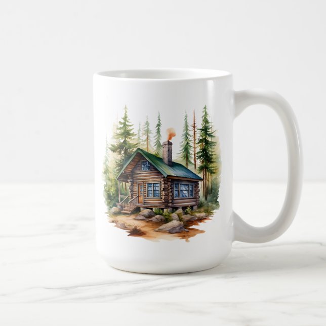Winter Cabin Mug (Right)