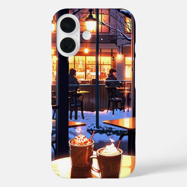 Winter Café Vibes Case-Mate iPhone Case (Back)