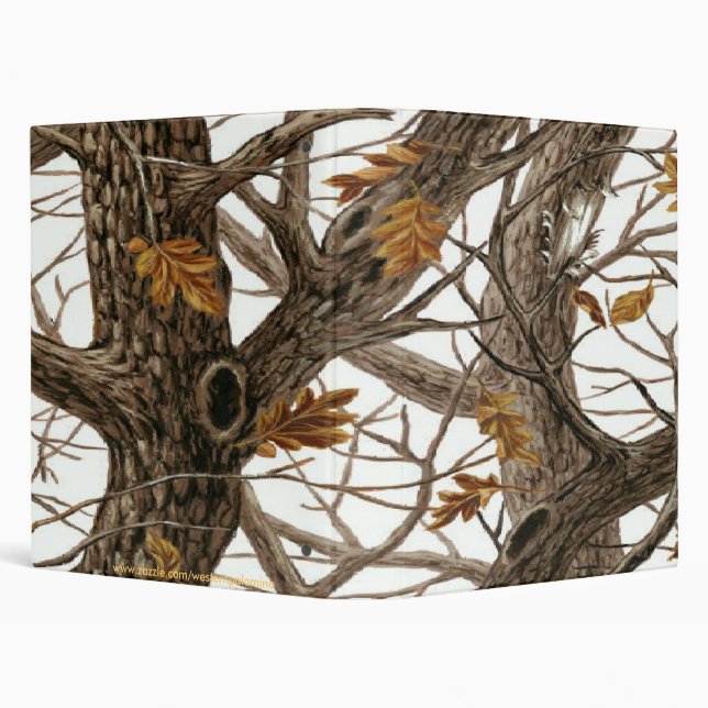 Winter Camo ~ Avery Binder 1 EZD Touch Ring (Background)