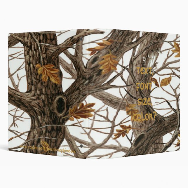 Winter Camo Design Avery Binder 1 EZD Touch Ring (Background)