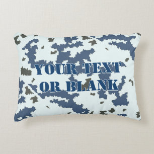 Winter Camouflage Decorative Pillow