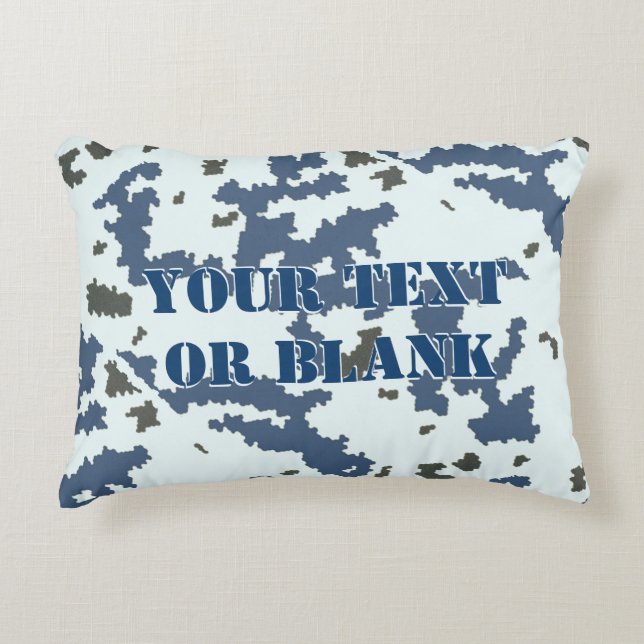 Winter Camouflage Decorative Pillow (Front)