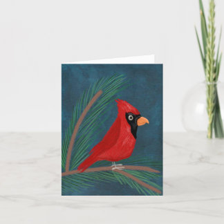Winter Cardinal Card