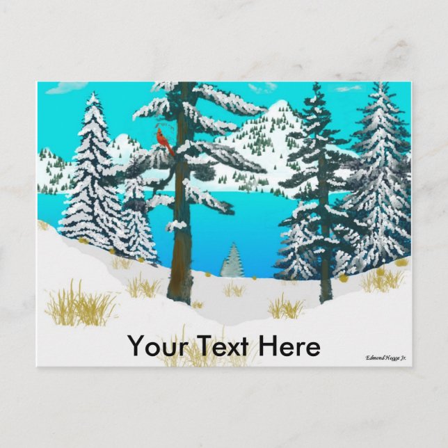 Winter Cardinal Postcard (Front)