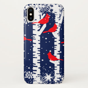 Winter Cardinal Scene Case-Mate iPhone Case