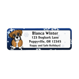 Winter Cartoon Boxer