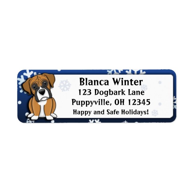 Winter Cartoon Boxer (Front)
