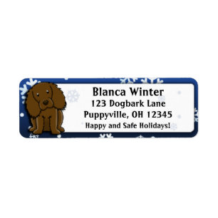 Winter Cartoon Boykin Spaniel