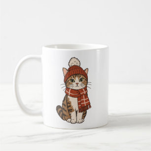 Winter Cat - Cute Cat Mugs Winter Cat Lover