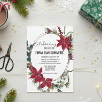 Winter Celebration of Life Christmas Poinsettia 