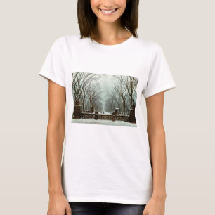 Winter Central Park NY Vintage c1910 T-Shirt