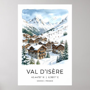 Winter Chalet Art Print Snowy Alpine Village with