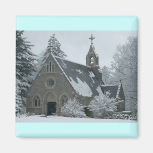 Winter Chapel Magnet