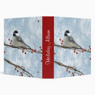 Winter Chickadee Binder