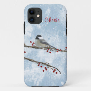 Winter Chickadee iPhone 11 Case