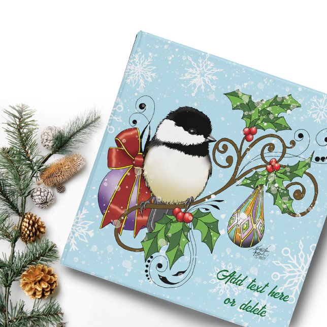 Winter Chickadee Christmas Binder (Creator Uploaded)