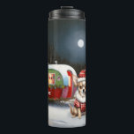 Winter Chihuahua Caravan Christmas Adventure  Thermal Tumbler<br><div class="desc">Embrace the magic of a snowy winter night as a caravan glides gracefully through the moonlit landscape. The serene beauty of the glistening snow and the enchanting glow of the moon create a captivating scene,  promising an unforgettable Christmas adventure filled with warmth,  joy,  and cherished memories.</div>