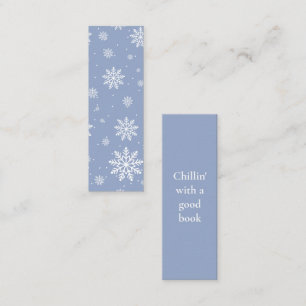 Winter Chillin' time Mini Bookmark Calling Card