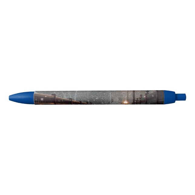 winter christmas 86 black ink pen (Front)
