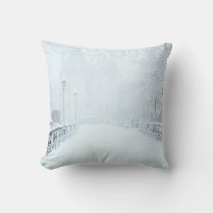 winter christmas 93 throw pillow