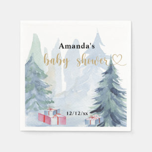 Winter christmas - Baby shower Napkin