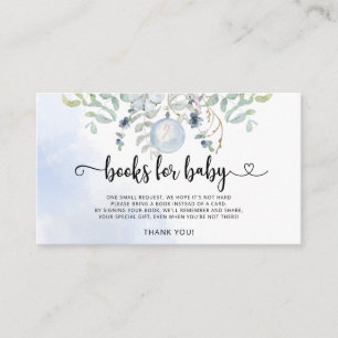 Winter Christmas bubble books for baby ticket Enclosure Card