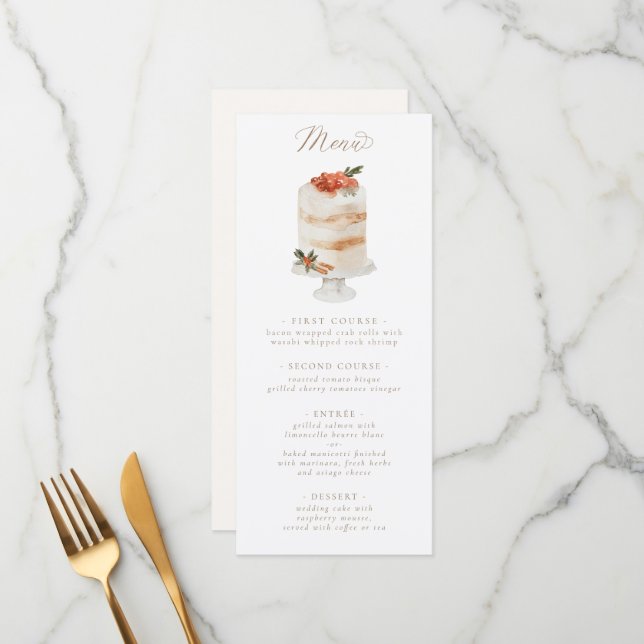 Winter Christmas Cake Menu (Front/Back In Situ)