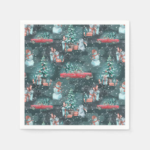 Winter Christmas Cozy Napkin