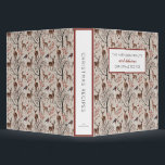 Winter Christmas Deer Pattern Recipe Binder<br><div class="desc">Store your family’s most delicious Christmas recipes with this watercolor Christmas recipe binder featuring a vintage inspired pattern of a winter forest scene with deer,  birds and Christmas berries.</div>