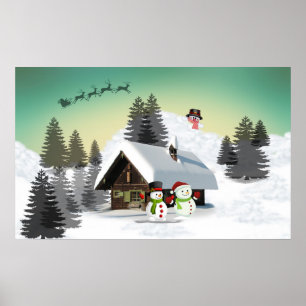Winter Christmas Design Poster