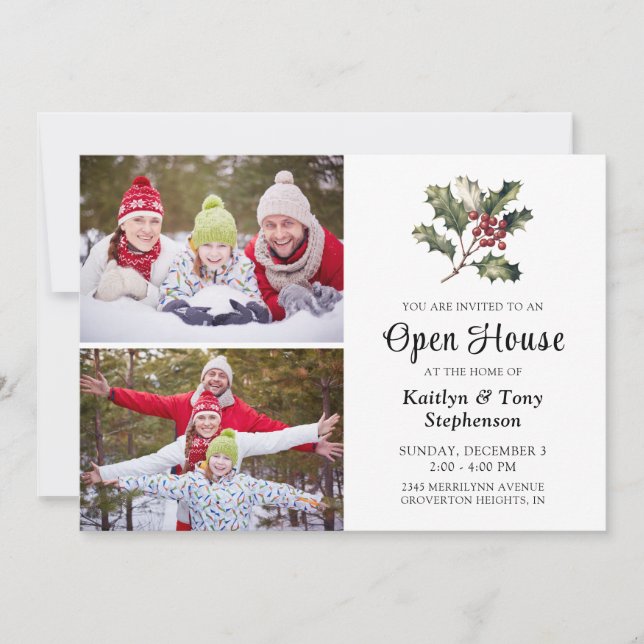 Winter Christmas Holiday Event Occasion 2 Photos (Front)