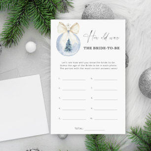 Winter christmas How old was the bride to be