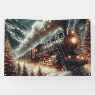 Winter/Christmas night train Banner