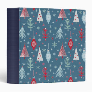 Winter Christmas pattern. Binder