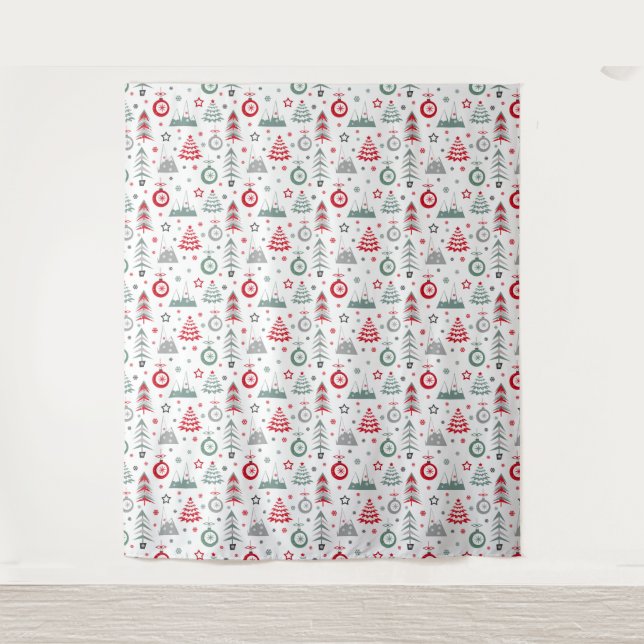 Winter Christmas pattern. Tapestry (Front)