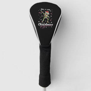 Winter Christmas Pyjama Skeleton Golf Head Cover