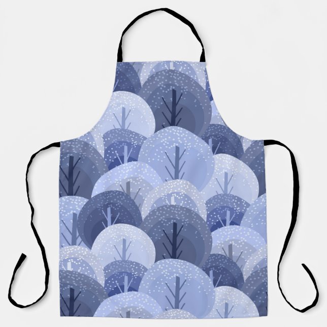 Winter Christmas seamless pattern. The pattern wit Apron (Front)