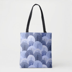 Winter Christmas seamless pattern. The pattern wit Tote Bag