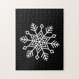 Winter Christmas Snowflake Matching Family Festive Jigsaw Puzzle