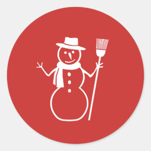 Winter Christmas Snowman Stickers